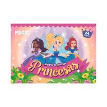 Maleta de Pintura Infantil 24 peças Dinos, Princesas, Unicórinio Magic Kids - Escolha o Tema