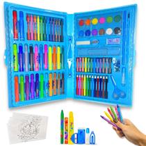 Maleta De Pintura Infantil Kit Escolar Estojo Para Colorir