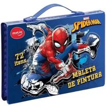 Maleta De Pintura Infantil Spiderman 72 Itens