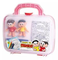Maleta De Pintura - Turma Da Mônica - C/bonecas Gibi Colorir