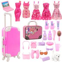 Maleta de viagem Doll Suitcase Bagage para boneca de 11,5 polegadas