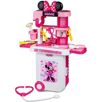 Maleta De Viagem Minnie Médico Play Set 3 Em 1 Multikids - Multikids Baby