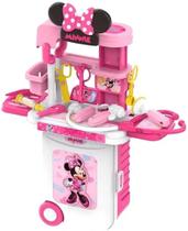 Maleta de Viagem Minnie Médico Play Set 3 em 1 - Multikids