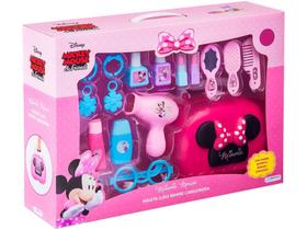 Maleta Disney Mickey Mouse Friends - Luxo Minnie Cabelereira Multikids 17 Peças