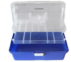 Maleta Divisórias 34x20 Manicure Pesca Costura Organizadora Mega Box