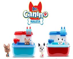 Maleta Doutor Dr Canino C/ Acessórios - Azul/vermelho - Roma