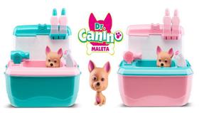 Maleta Doutor Dr. Canino C/ Acessórios - Rosa / Azul - Roma - Roma Brinquedos