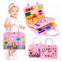 Maleta Educativa Brinquedo Atividades Aprendizados Pedagógica e Diversão para Bebês Crianças Montessori Sensorial