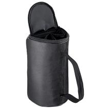 Maleta em material sintético Porta 3 Garrafas Vinho Espumante com Alça