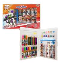 Maleta Escolar Squad Com Canetinha lápis De Cor 68 pçs - Well Kids Maleta Escolar Squad Com Canetinha lápis De Cor 68 pçs - Well Kids