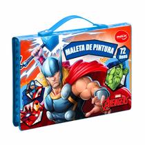 Maleta Estojo De Pintura Avengers Marvel 72 Itens Molin