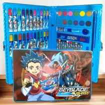 Maleta Estojo Escolar 80 Peças Personalizadas Beyblade