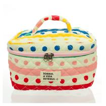 Maleta Fofucha Florie - Colorida listras e bolinhas Maleta Fofucha Florie - Colorida listras e bolinhas