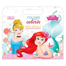 Maleta Folhas p/ Colorir Princesas 8fls Tilibra