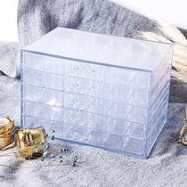 Maleta gaveteiro organizador em acrilico bijuterias pedraria