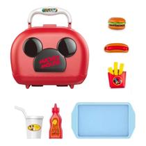 Maleta Hamburgueria Mickey Disney com Acessórios - Multikids