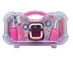 Maleta Infantil Kit Dentista 5 Peças Pakitoys 1270 Cor Rosa Maleta Infantil Kit Dentista 5 Peças Pakitoys 1270 Cor Rosa