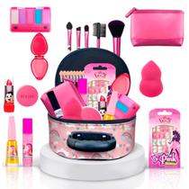 Maleta Infantil + Kit maquiagens e itens de beleza BZ40 - Bazar Na Web