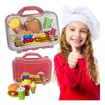 Maleta Infantil Lanche Hamburguer Fast Food Pakitoys Maleta Infantil Lanche Hamburguer Fast Food Pakitoys