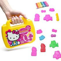 Maleta Infantil Massinha de Modelar Hello Kitty - 10 Cores e 5 Moldes Leo&Leo