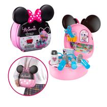 Maleta Infantil Minnie Médica com Acessórios Disney Brinquedo Menina 3 Anos