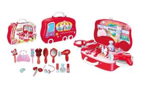 Maleta Infantil Salão de Beleza Com Acessórios Happy Dresser - toys