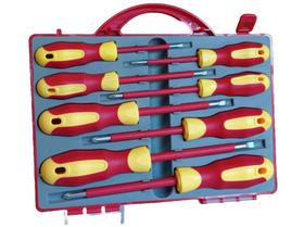 Maleta Jogo De Chave Isolada Philips E Fenda Profissional 1000v 1500v Maleta Jogo De Chave Isolada Philips E Fenda Profissional 1000v 1500v