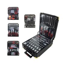 Maleta jogo ferramentas 199 pecas aluminio carrinho profissional mala rodinhas cromo vanadio alicates soquetes bits tren Maleta jogo ferramentas 199 pecas aluminio carrinho profissional mala rodinhas cromo vanadio alicates soquetes bits tren