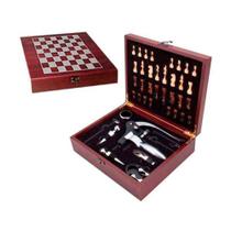 Maleta Jogo Xadrez com Kit Acessórios para Vinho 9 peças - Unyhome