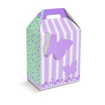 Maleta Kids Vertical Cromus Jardim Das Borboletas C/8 Und - Cromus festas