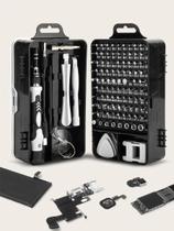 Maleta kit de ferramentas com 115 peças jogo de soquetes imã precisão fenda torx philips