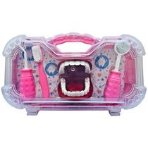 Maleta Kit Dentista Infantil Acessórios Dentadura Meninas