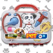 Maleta Kit Doutor Pet Acessórios Infantil Didático