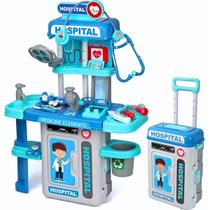 Maleta Kit Hospital Médico de Brinquedo com Acessorios - DMT7090 DMToys