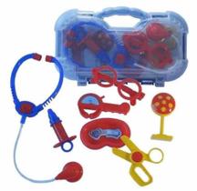 Maleta Kit Medico Brinquedo Doutor Cor Azul Crianças
