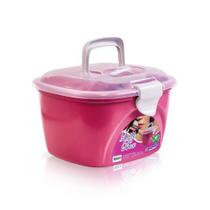 Maleta Lady Box Rosa Grande Com Trava 28,5x24,5x16,5 cm Maleta Lady Box Rosa Grande Com Trava 28,5x24,5x16,5 cm