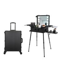 Maleta Maquiagem Camarim Profissional Com Rodinhas Cor:preto Maleta Maquiagem Camarim Profissional Com Rodinhas Cor:preto