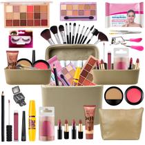Maleta Maquiagem Completa Profissional Ruby Rose + Necessaire Rubys