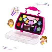 Maleta Maquiagem Infantil Crianças + Batom Sombra Esmalte