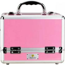 Maleta Maquiagem Joias Manicure Alumínio ABS Pelegrin PEL-M1009 Rosa Maleta Maquiagem Joias Manicure Alumínio ABS Pelegrin PEL-M1009 Rosa