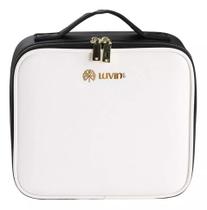 Maleta Maquiagem Necessaire De Couro Com Espelho Led Personalizável - Ledbag bolsa organizadora