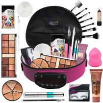 Maleta Maquiagem Super Completa Bz67-2 - Pele Negra - Bazar Na Web
