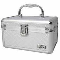 Maleta Maquiagem Vazia 2 Bandejas Prata Cisne Csnl5131