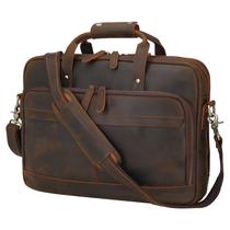 Maleta Masa Kawa Leather para homens, laptop de 15,6", marrom Maleta Masa Kawa Leather para homens, laptop de 15,6", marrom