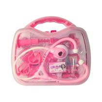 Maleta Médica Infantil Com Luz Som E 10 Acessórios Rosa BBR - R2979 Maleta Médica Infantil Com Luz Som E 10 Acessórios Rosa BBR - R2979