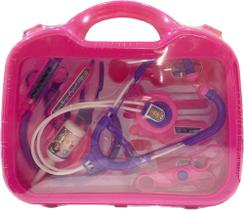 Maleta Menina Médica Rosa Kit Maletinha Infantil Brinquedo - 99TOYS