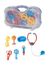 Maleta Mini Doutor Azul Brincando de Médico 7pçs Paki Toys