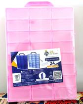 Maleta Miniaturas 1:64 24 Nichos Premium Rosa Tkb-0030-8 The