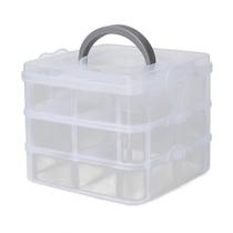 Maleta Multiuso 18 Divisórias Removíveis Organizador Modular para Remédios, Ferramentas, Costura, Pesca e Mais