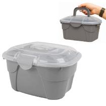 Maleta multiuso caixa organizador remedios box alca